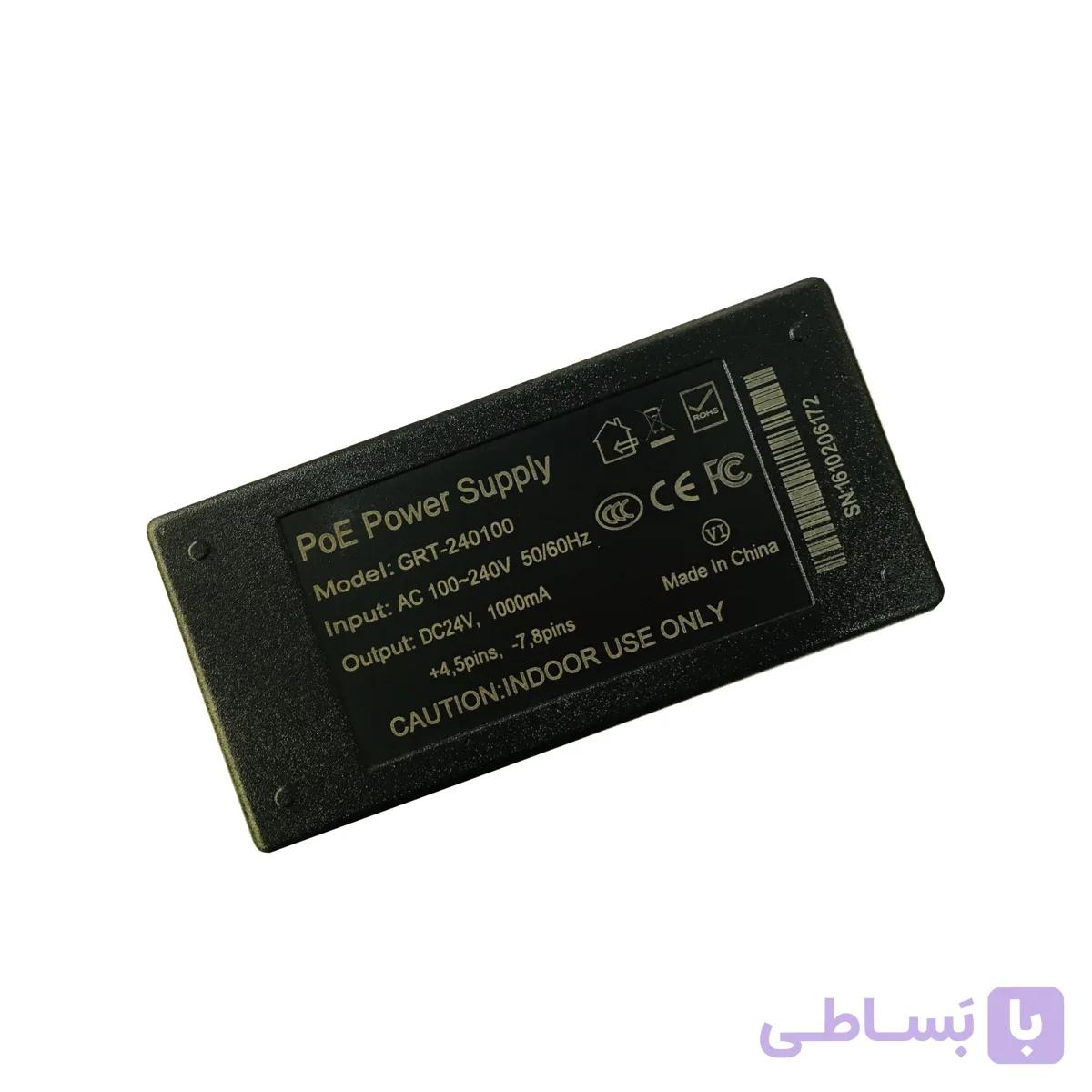 آداپتور POE رومیزی 24 ولت 1 آمپر | عمده فروشی الکترونیک سان سون