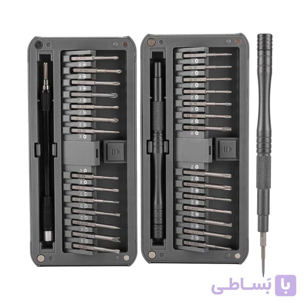 ست پیچ گوشتی دوطرفه مگنت دار 30 تایی