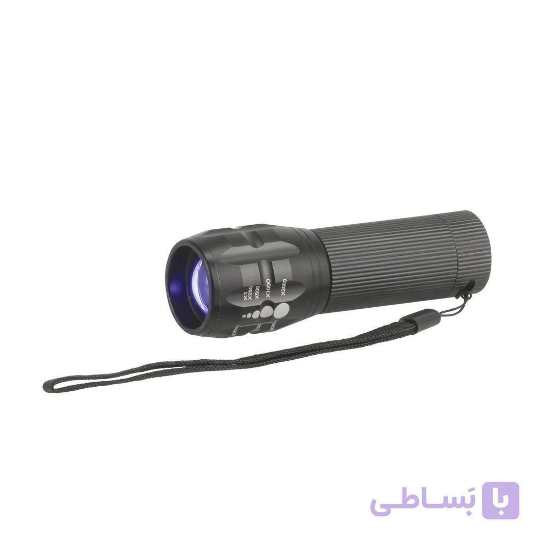 چراغ قوه UV 395 فلزی با لنز قابل تنظیم | عمده فروشی الکترونیک سان سون
