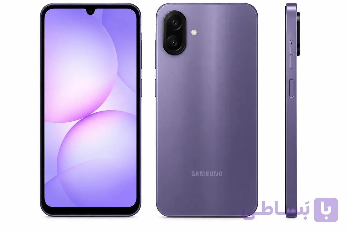 گوشی موبایل Samsung مدل Galaxy A07 (RAM 4) ظرفیت 128GB – بنفش ریجستر شده