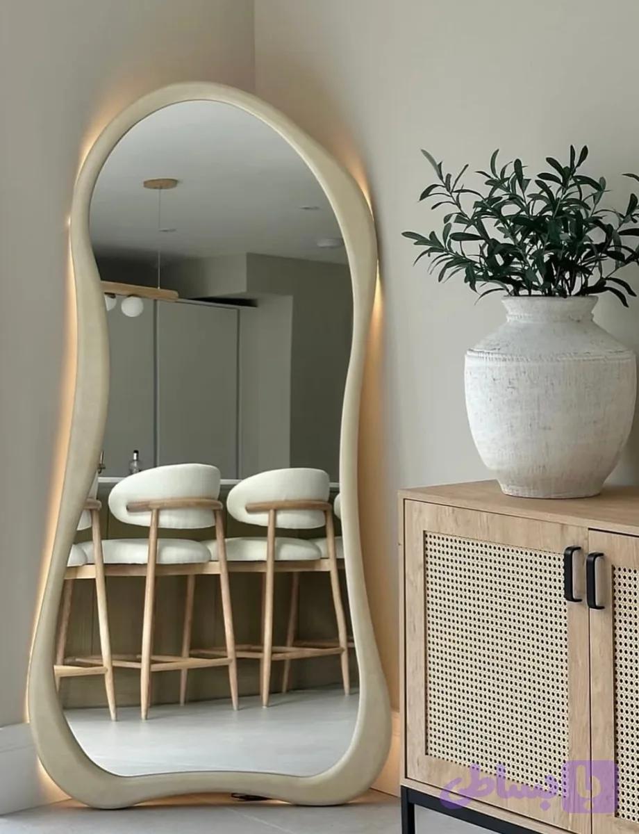 آینه‌دفرمه‌‌چوبی‌با‌چوب‌نرادروس‌بابهترین‌کیفیت