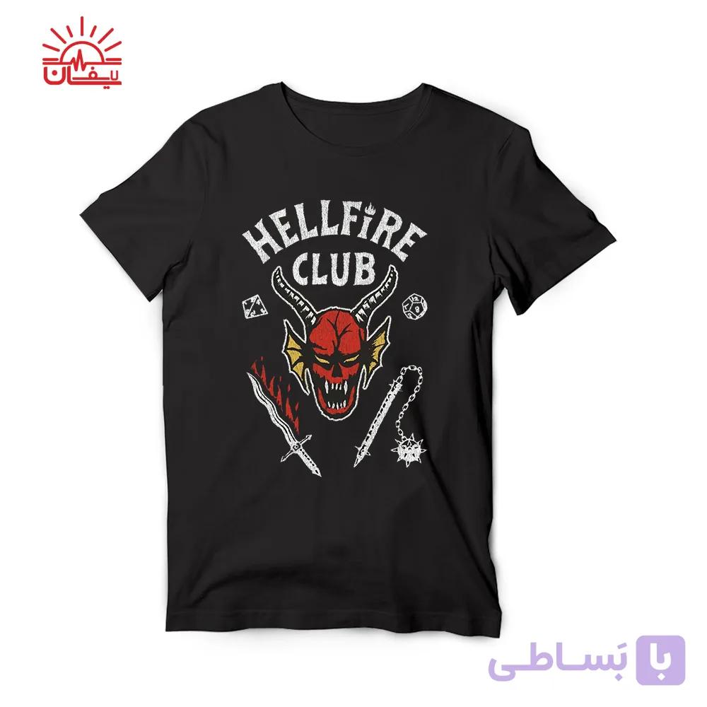 تیشرت مشکی هل فایر کلاب Hellfire Club — تصویر 1