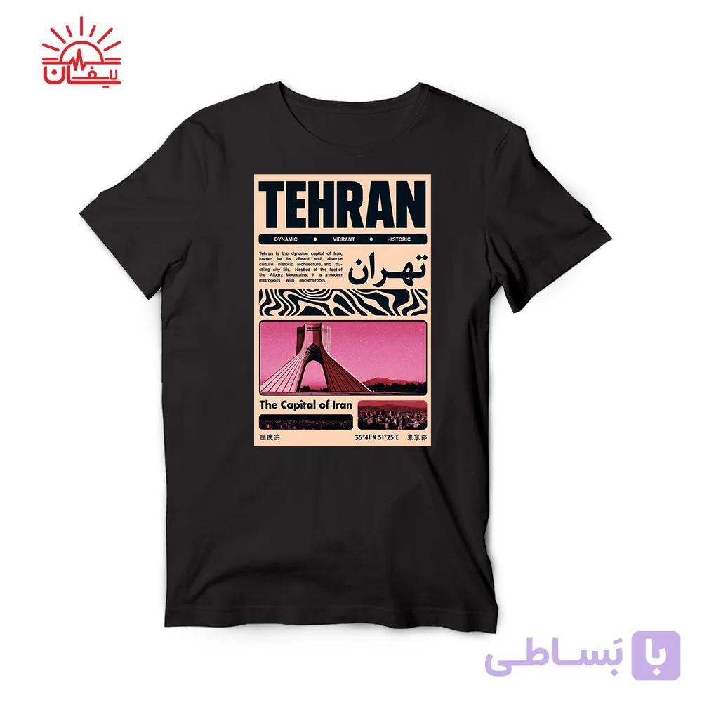 تیشرت مشکی TEHRAN — تصویر 1