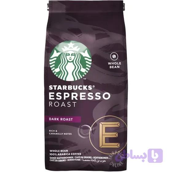 دانه قهوه استارباکس مدل Espresso Roast وزن ۲۰۰ گرم
