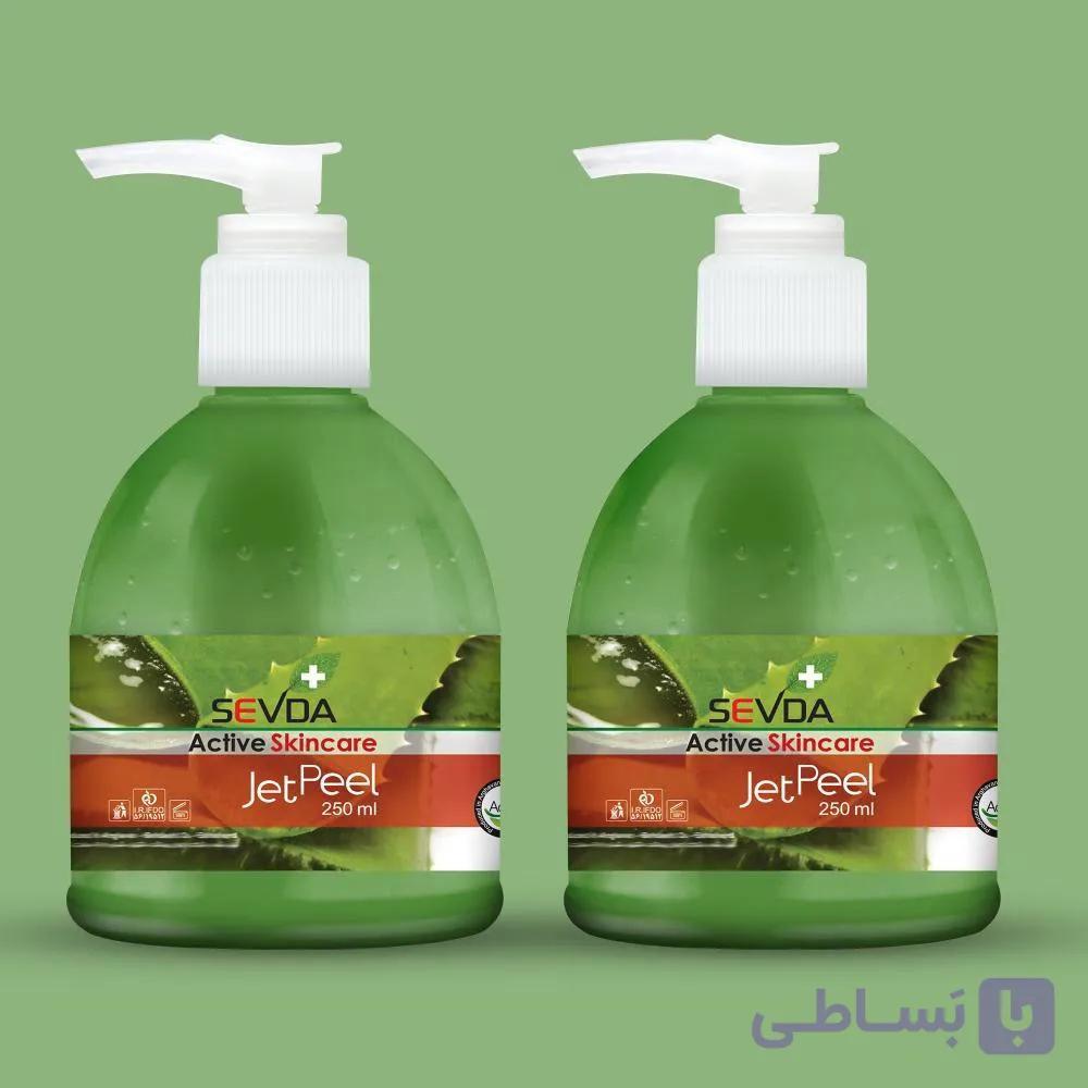 ژل لایه بردار پوست سودا آلوئه ورا حجم ۲۵۰ میل مجموعه ۲ عددی — تصویر 1