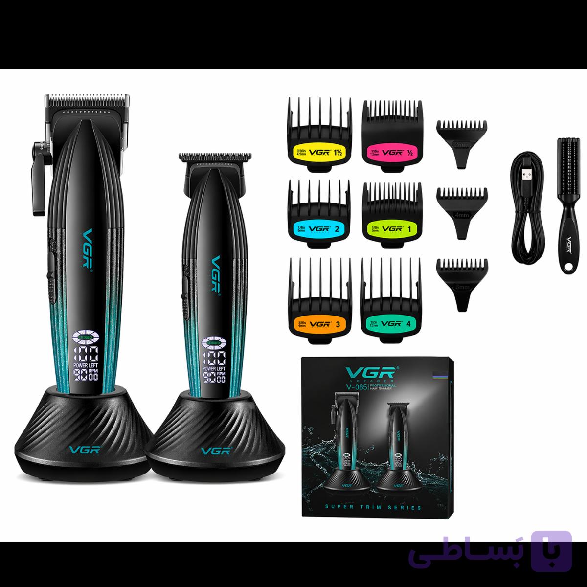 ماشین اصلاح وی جی آر مدل V-889 S2 با برش مستقیم و استیل ضد زنگ