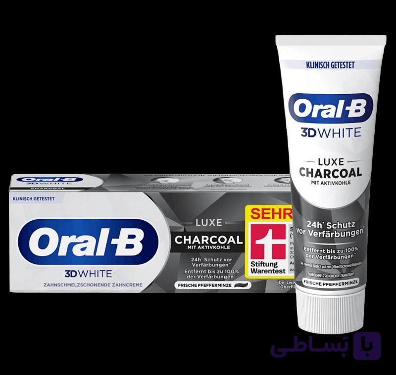 خمیر دندان سفید کننده حاوی زغال فعال اورال بی 75 میلی‌لیتر — تصویر 1