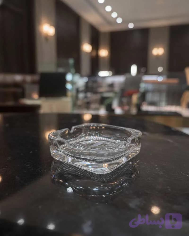 زیر سیگاری کریستال طرح مربع وارداتی — تصویر 1