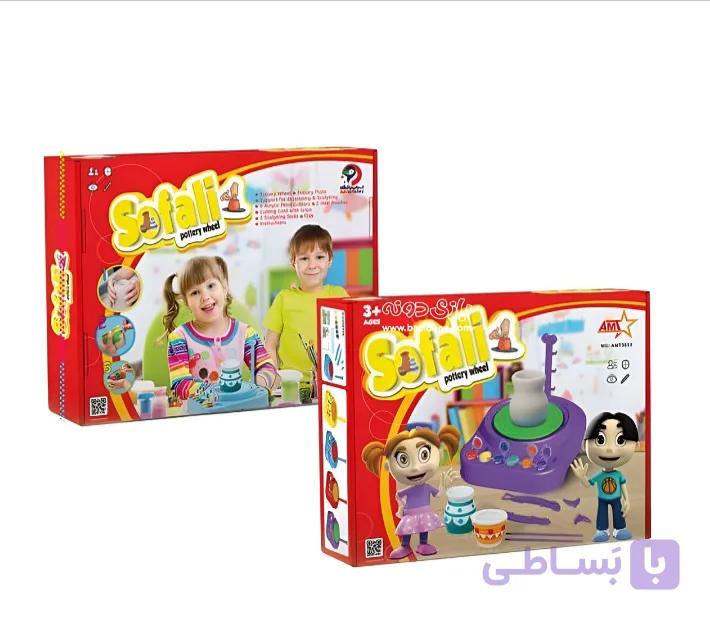 sofali/اسباب بازی چرخ سفالگری کودک/باطری خور