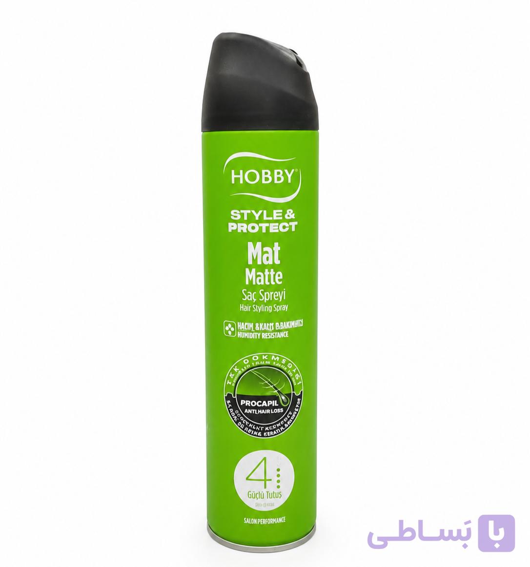 اسپری حالت دهنده مو حاوی پروتئین برند HOBBY  حجم 250ml