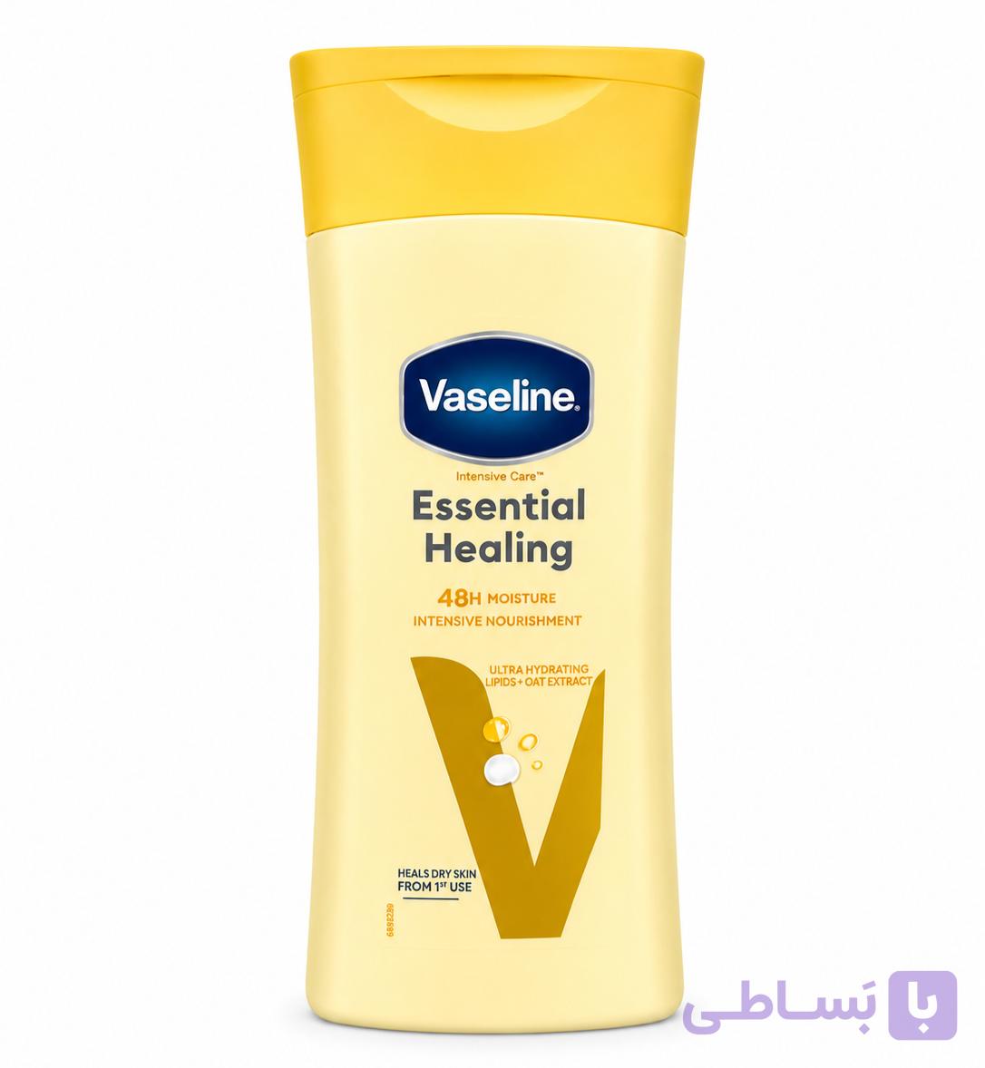 لوسیون مرطوب کننده و تغذیه پوست حاوی کره کاکائو برند Vaseline حجم 200ml