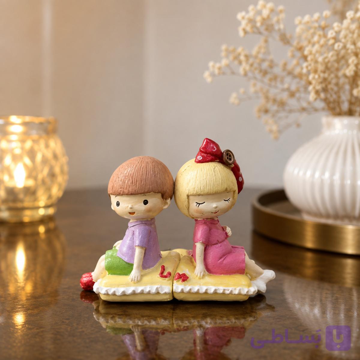 مجسمه دکوری زوج عاشق | طرح Love