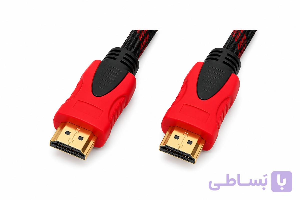 کابل HDMI کنفی 3 متری High Speed HDTV Cable | مناسب HDTV، DVI و VGA | کیفیت تصویر Full HD