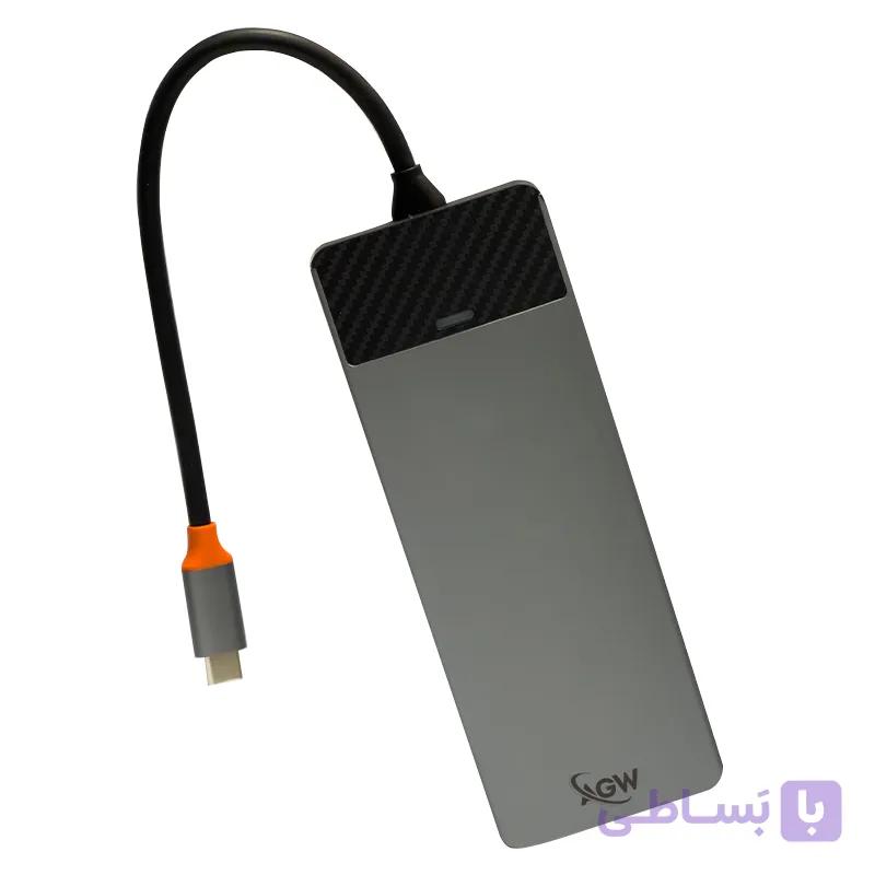 هاب و مبدل Type-C AGW 12 Port مدل Linker series — تصویر 1