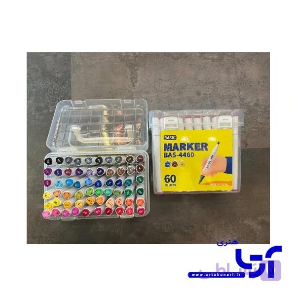 ماژیک دو سر بیسیک 60 رنگ