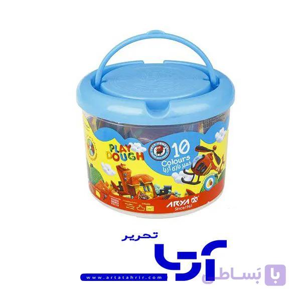 خمیر بازی آریا 10 رنگ سطلی