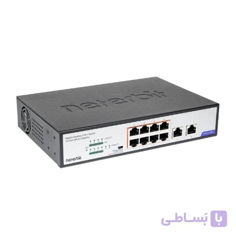 سوییچ 10 پورت نتربیت مدل NGS-F1010P-A — تصویر 1