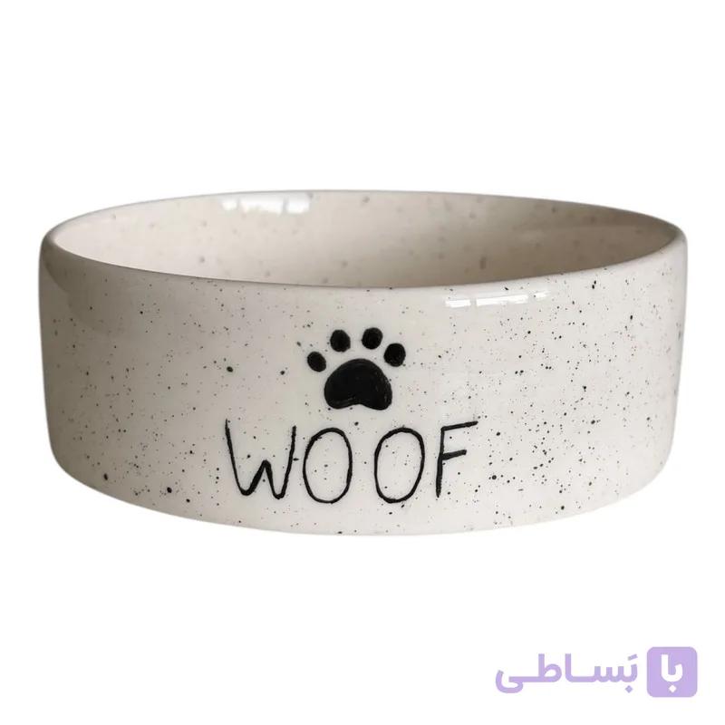 ظرف آب و غذای سگ مدل woof