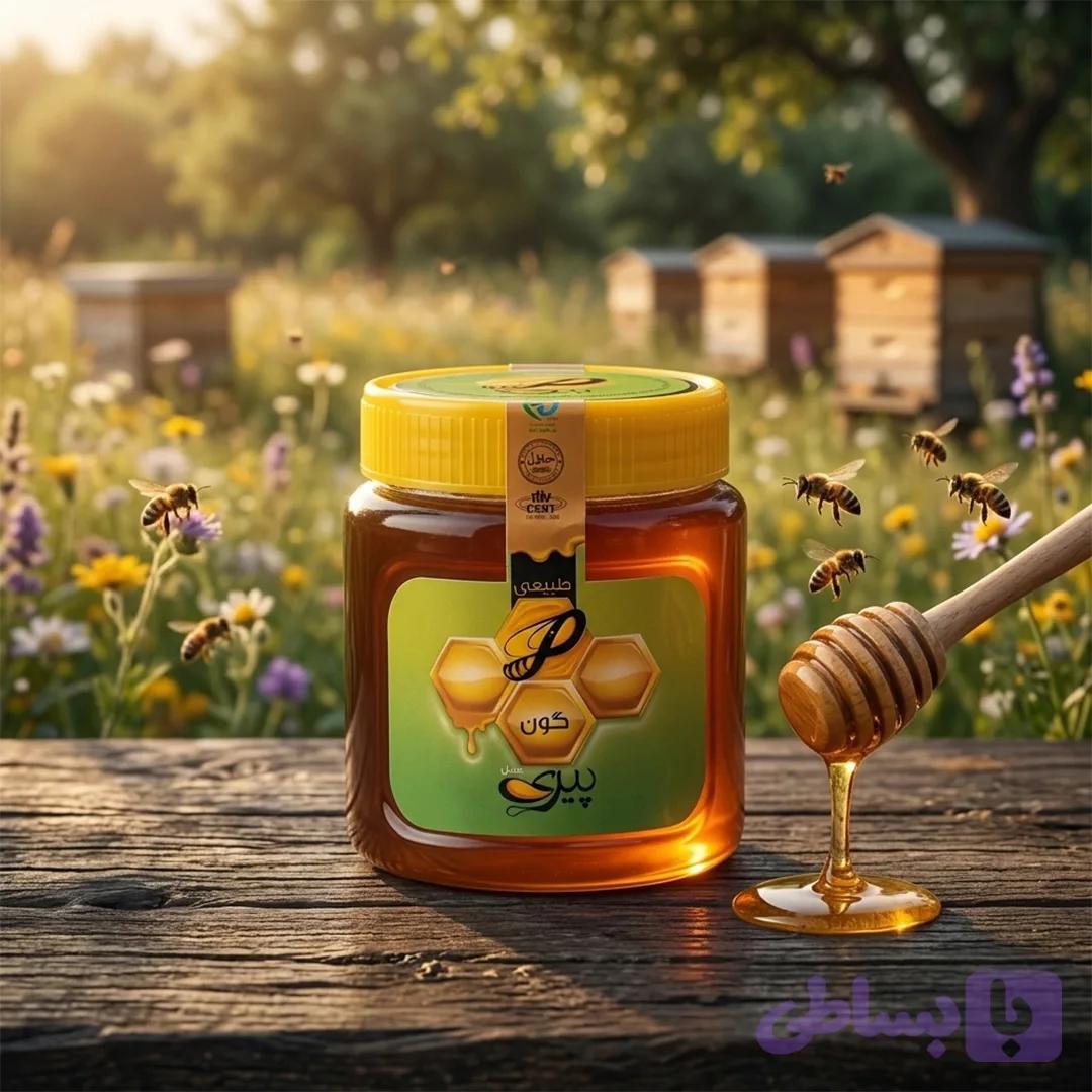 عسل گون طبیعی ۵۰۰ گرم | عسل پیری — تصویر 1