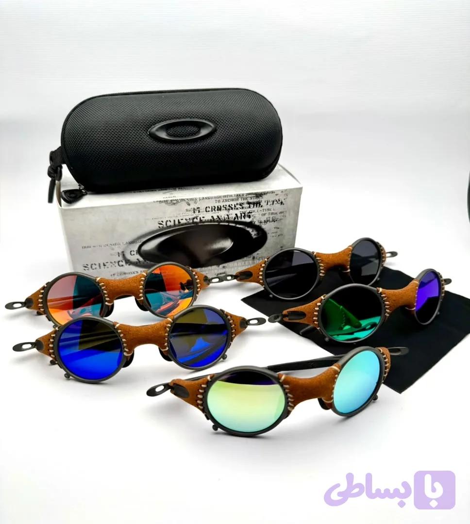 عینک آفتابی مدل گرد لنز رنگی Oakley — تصویر 1