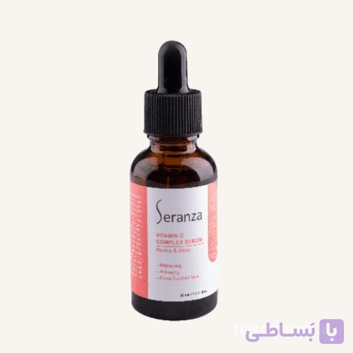 سرم ویتامین C سرانزا 30 میل | روشن‌کننده و آبرسان پوست — تصویر 1