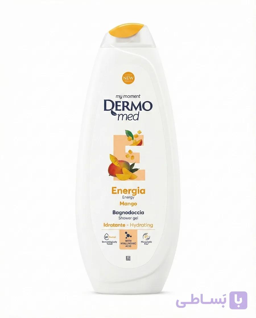 شامپو بدن درمومد انبه 750 میلی لیتر | Dermomed Energy Mango