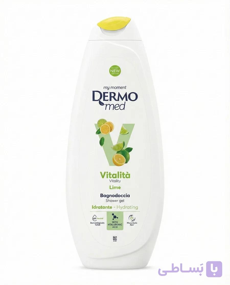 شامپو بدن درمومد لیمو 750 میلی‌لیتر | Dermomed Vitality Lime