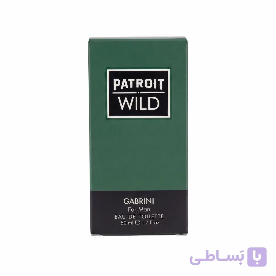 ادکلن مردانه گابرینی مدل پاتریوت وایلد (Patroit Wild) حجم ۵۰ میلی‌لیتر