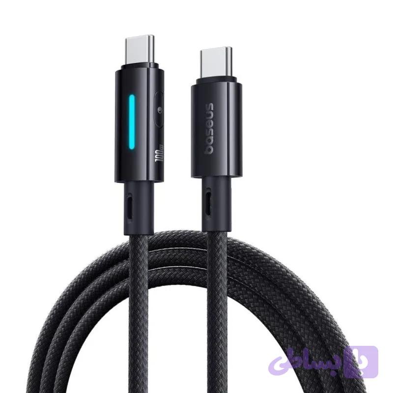 کابل تبدیل USB-C به USB-C باسئوس مدل BASEUS LIT 100W — تصویر 1