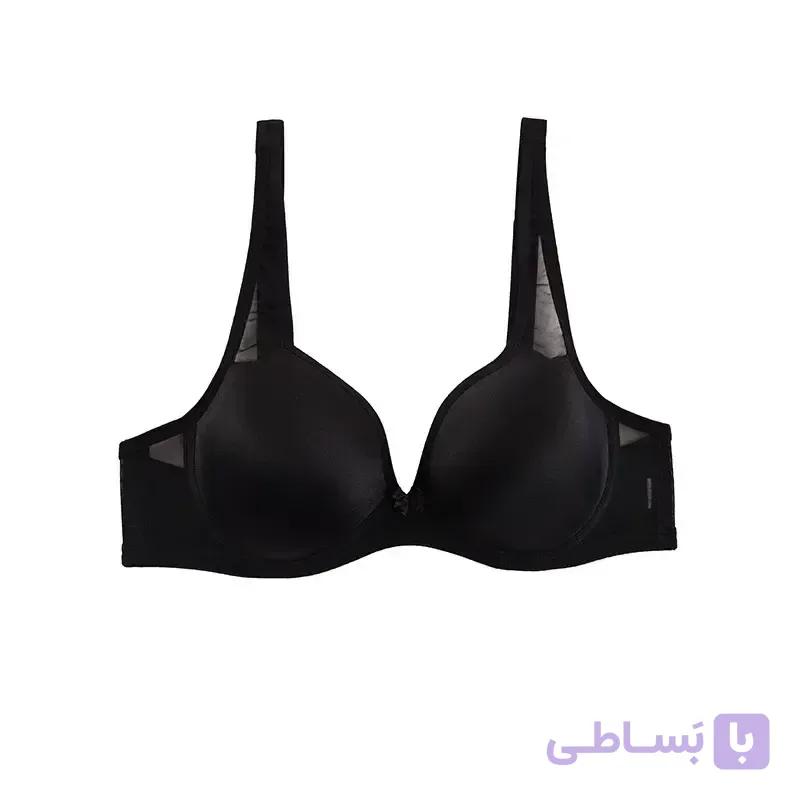 سوتین زنانه فنردار کاپ دار تور شیشه ای براگور جنس استرج و تور - رستن