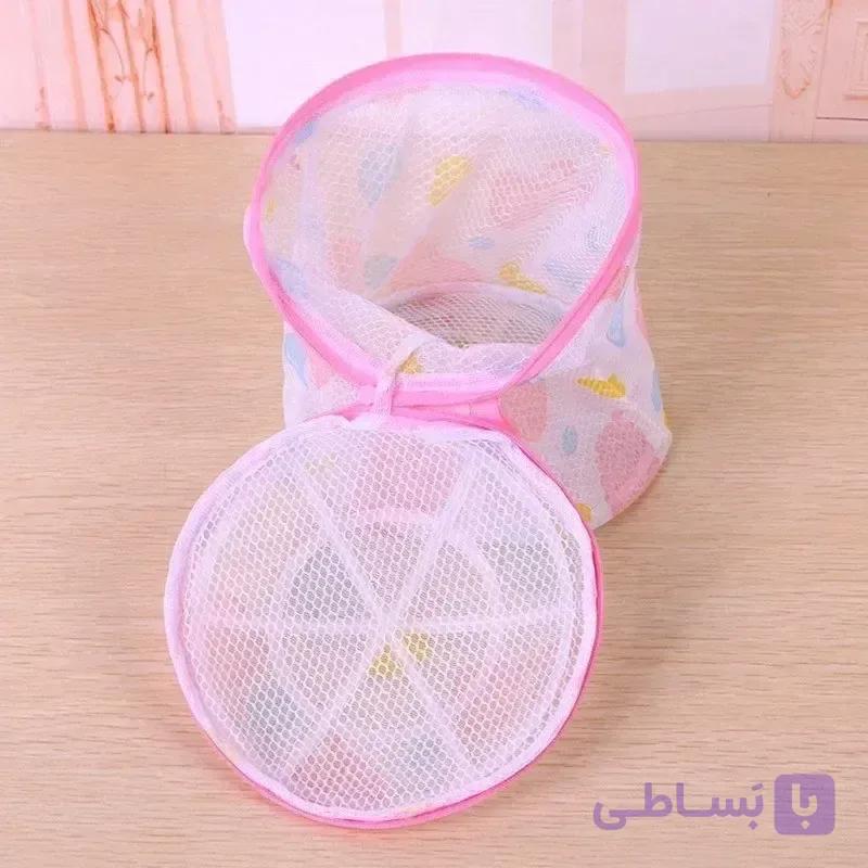 سبد شستشو سوتین لعیا سایز متوسط محافظ لباس توری ضخیم زنانه - رستن