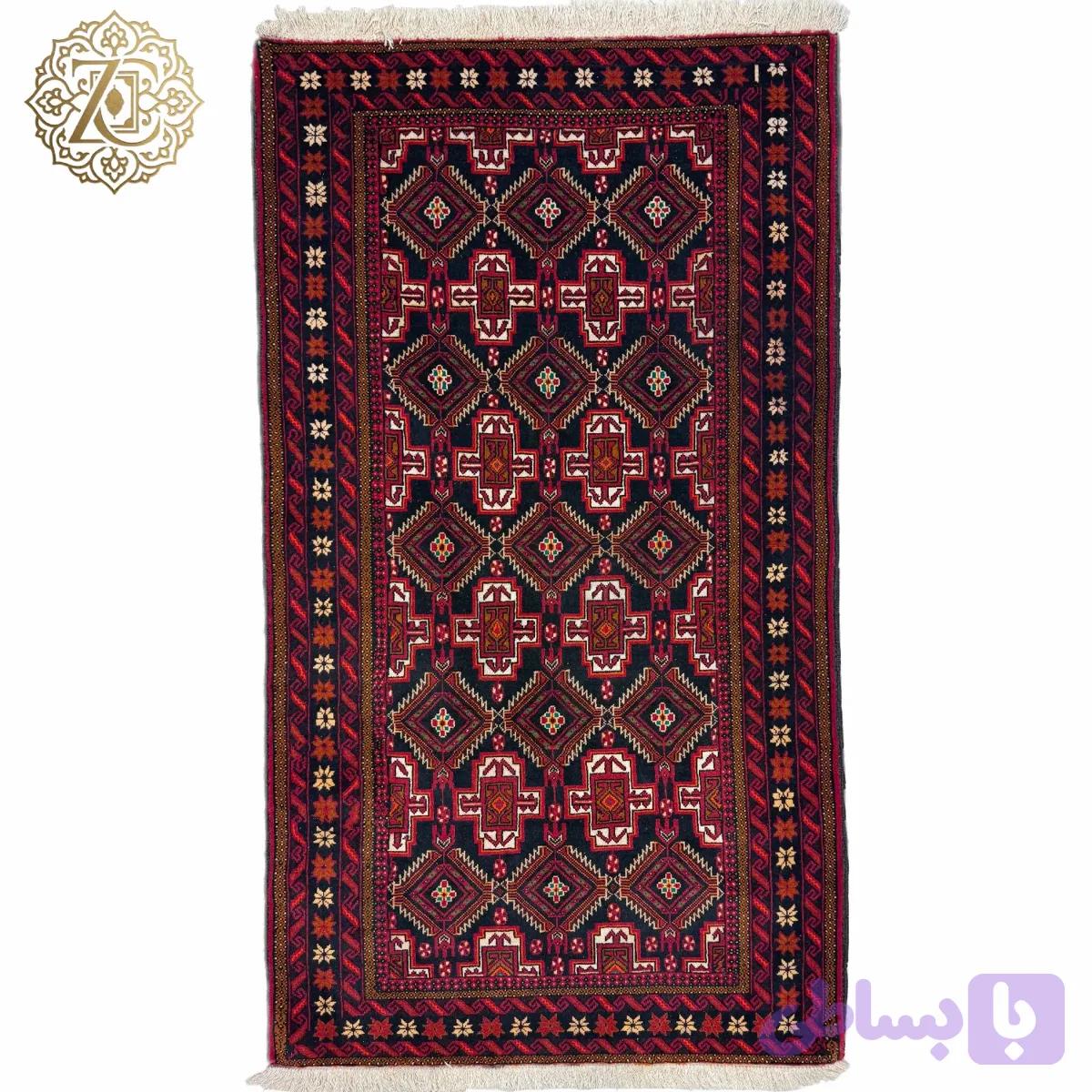 فرش دستبافت 2متری تمام پشم نقش سالارخانی بلوچ کد0200022