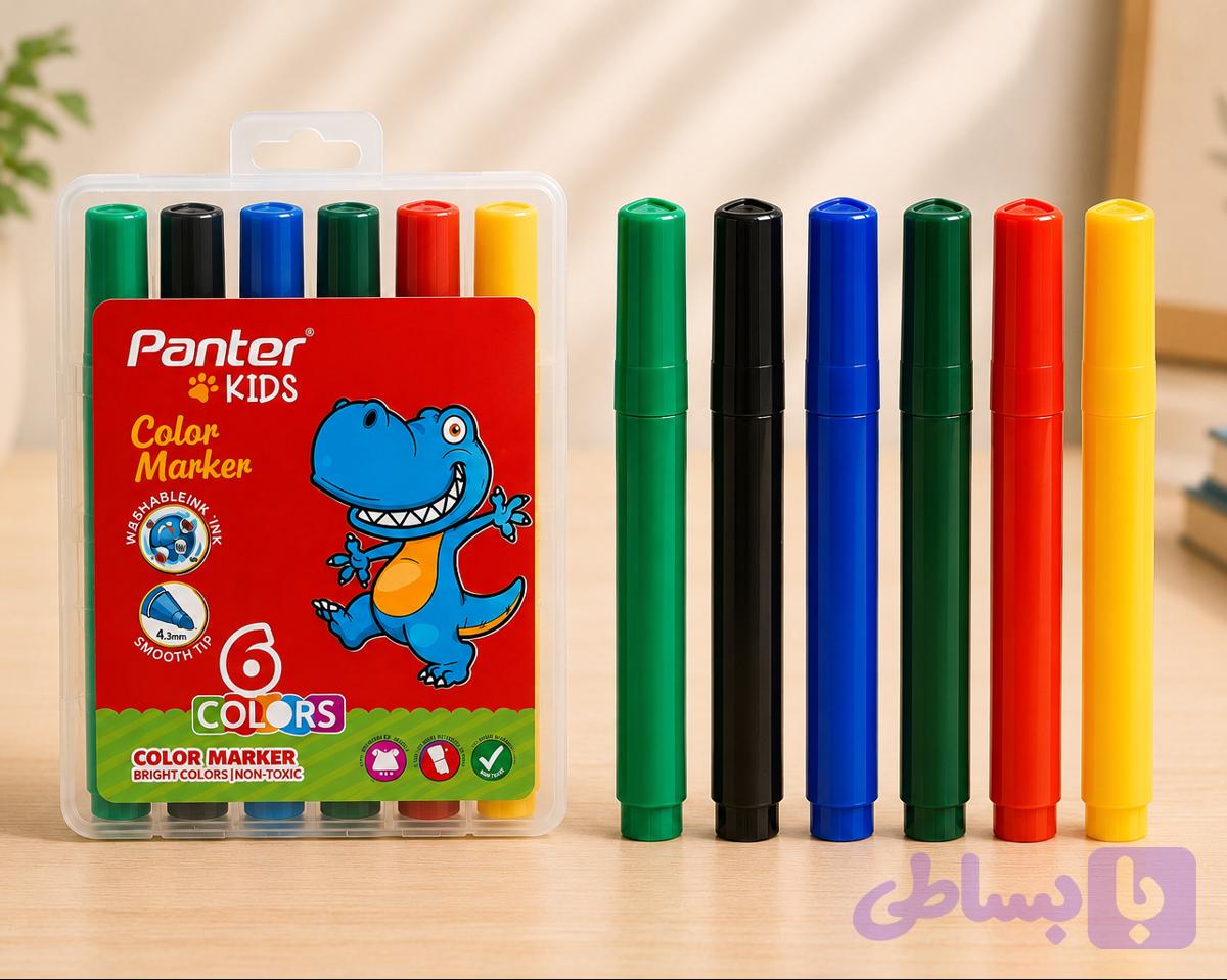 ماژیک نقاشی ۶ رنگ پنتر