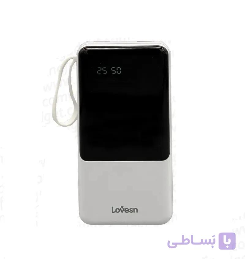 پاوربانک Lovesn 20000 میلی‌آمپر ساعت مدل P200 با توان 200 وات و ۴ کابل متصل فست شارژ — تصویر 1
