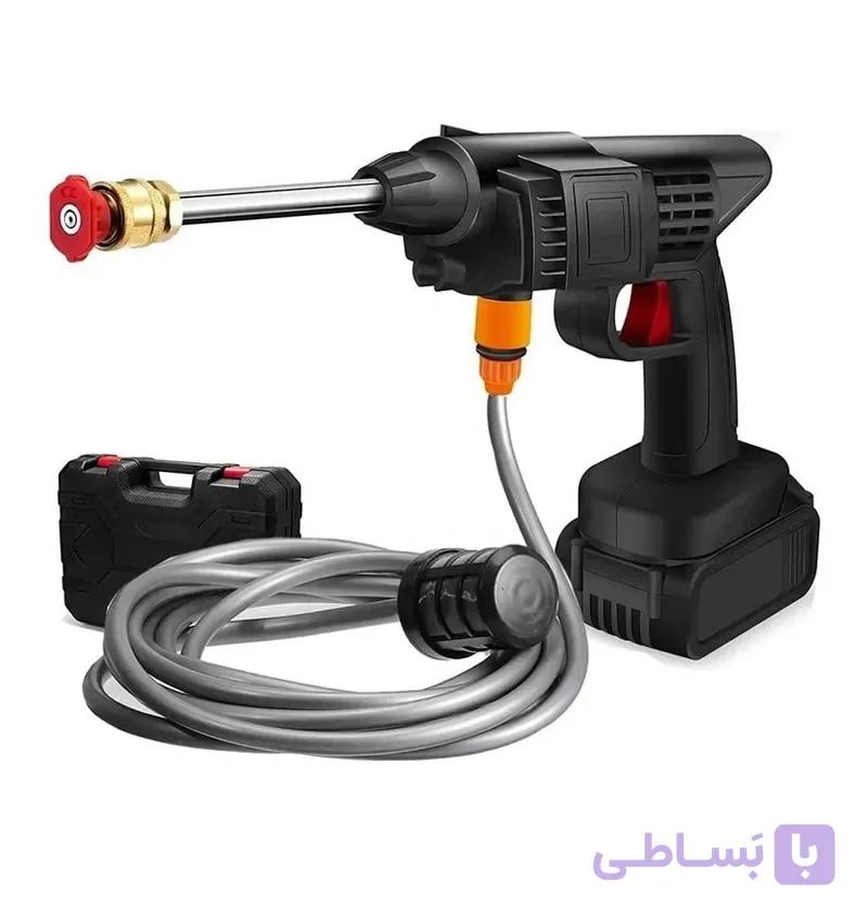 کارواش شارژی Voltrix مدل V2026 دو باتری 48 ولت فشار 50 بار با کف‌پاش حرفه‌ای و کیف حمل مقاوم — تصویر 1
