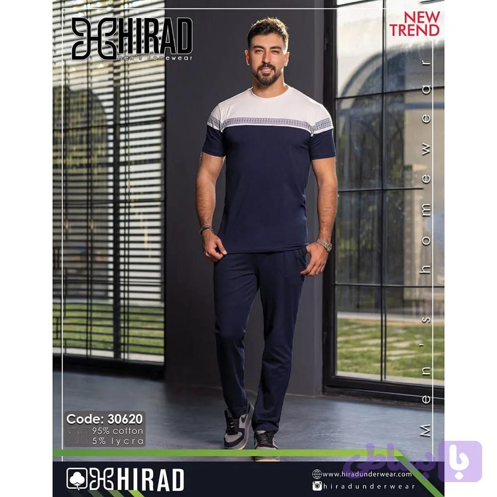 ست لباس راحتی مردانه هیراد مدل تیشرت و شلوار کد 30620