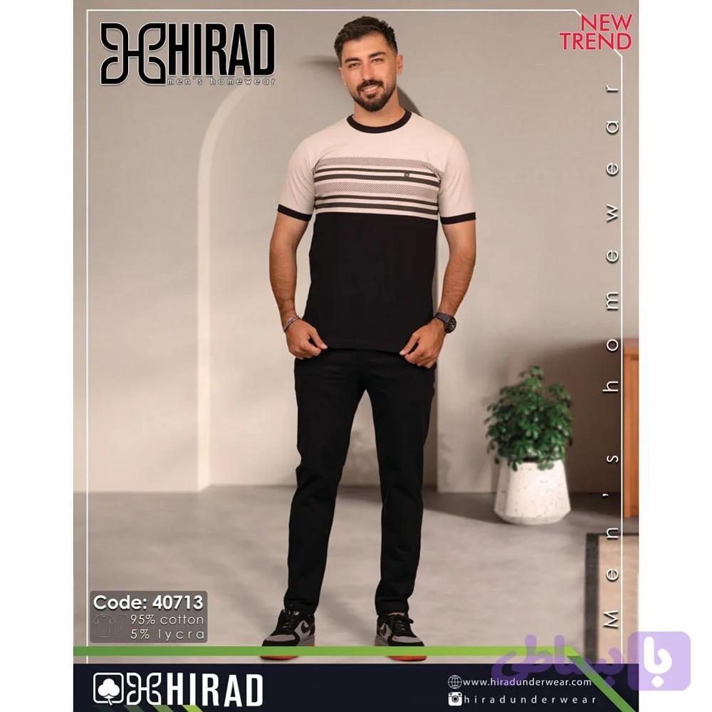 ست لباس راحتی مردانه هیراد مدل تیشرت و شلوار کد 40713