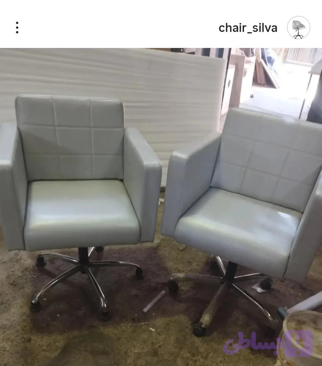 صندلی ارایشگاهی چهار گوش