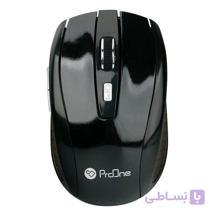 ماوس بی سیم 6 دکمه ای پرووان مدل ProOne PMW50 Wireless Black — تصویر 1