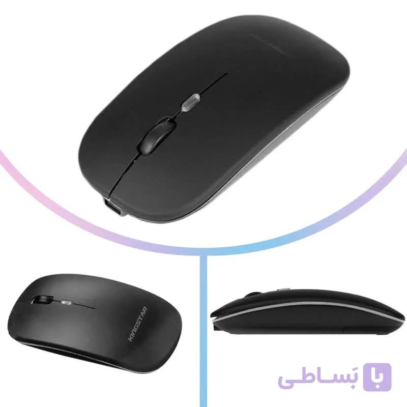 ماوس بی سیم کینگ استار مدل KM630BRW رنگ نقره ای — تصویر 1