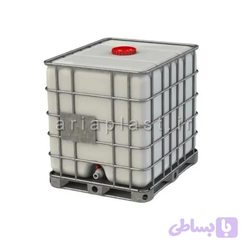 مخزن IBC دارای فریم و پالت پلاستیکی 1000 لیتری