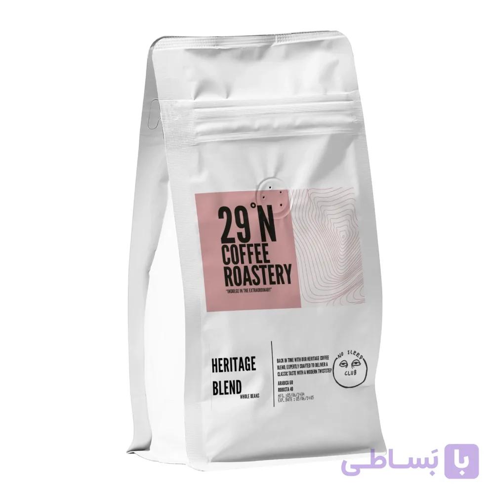 قهوه ۲۹ درجه HERITAGE BLEND – عربیکا ۶۰ – روبوستا ۴۰