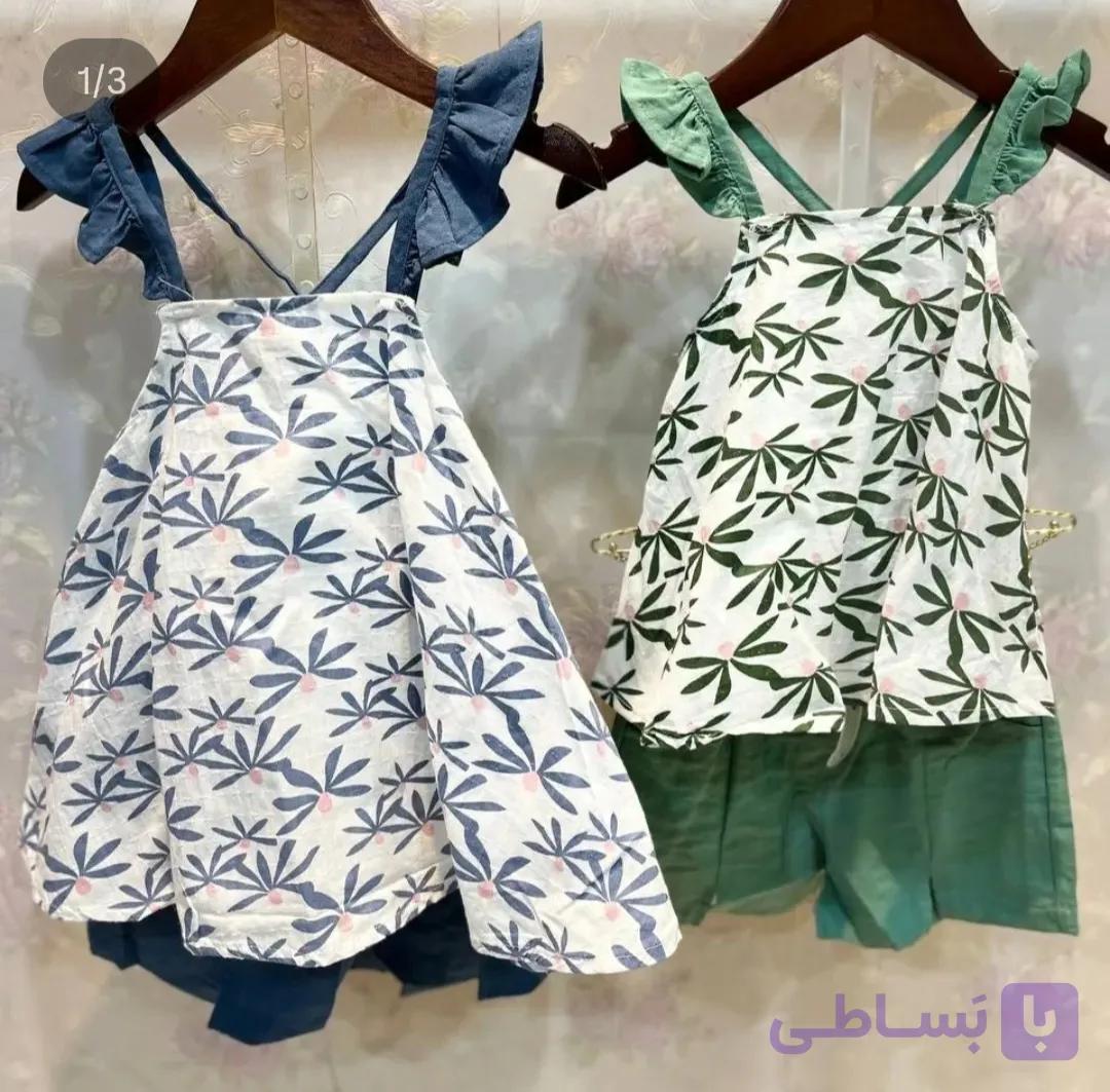 تاپ وشرت دخترانه بچگانه  گلهای بهاری وارداتی