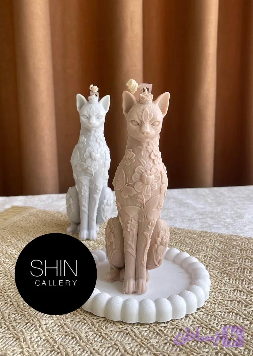 شمع دکوری گربه ی آریایی