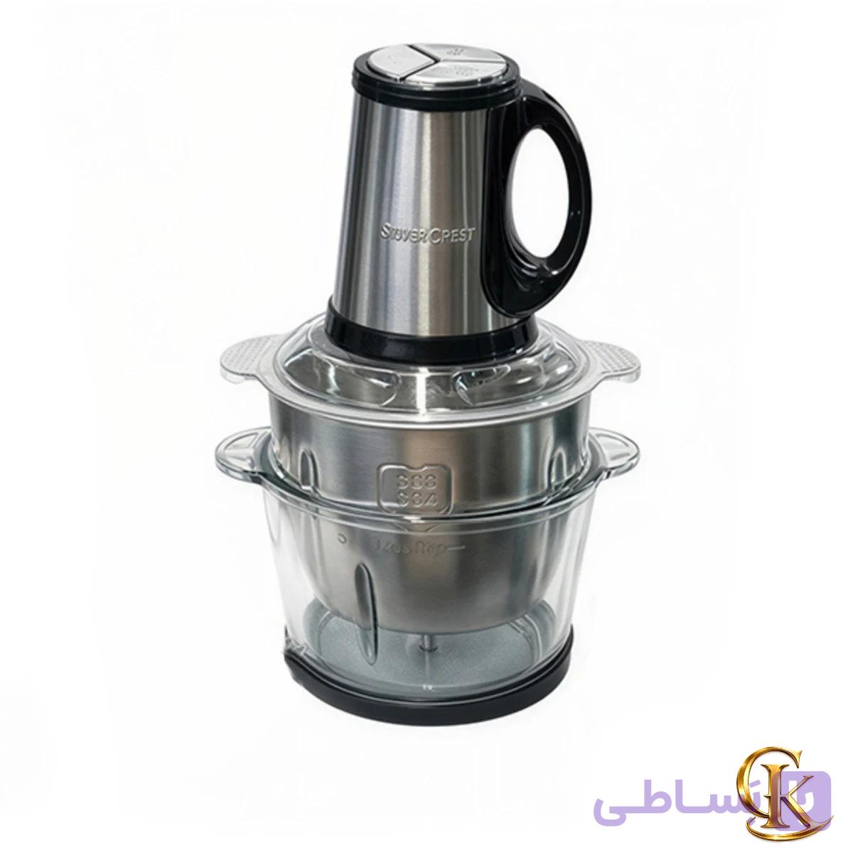 خردکن دوکاسه سیلور کرست مدل SL528 — تصویر 1