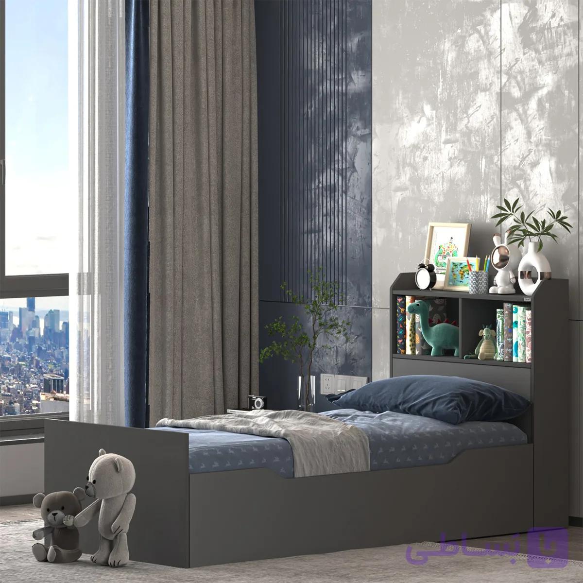 تخت‌خواب ملامینه یک نفره اعیان مدل FH985 سایز 80 * 180 سانتی‌متر — تصویر 1