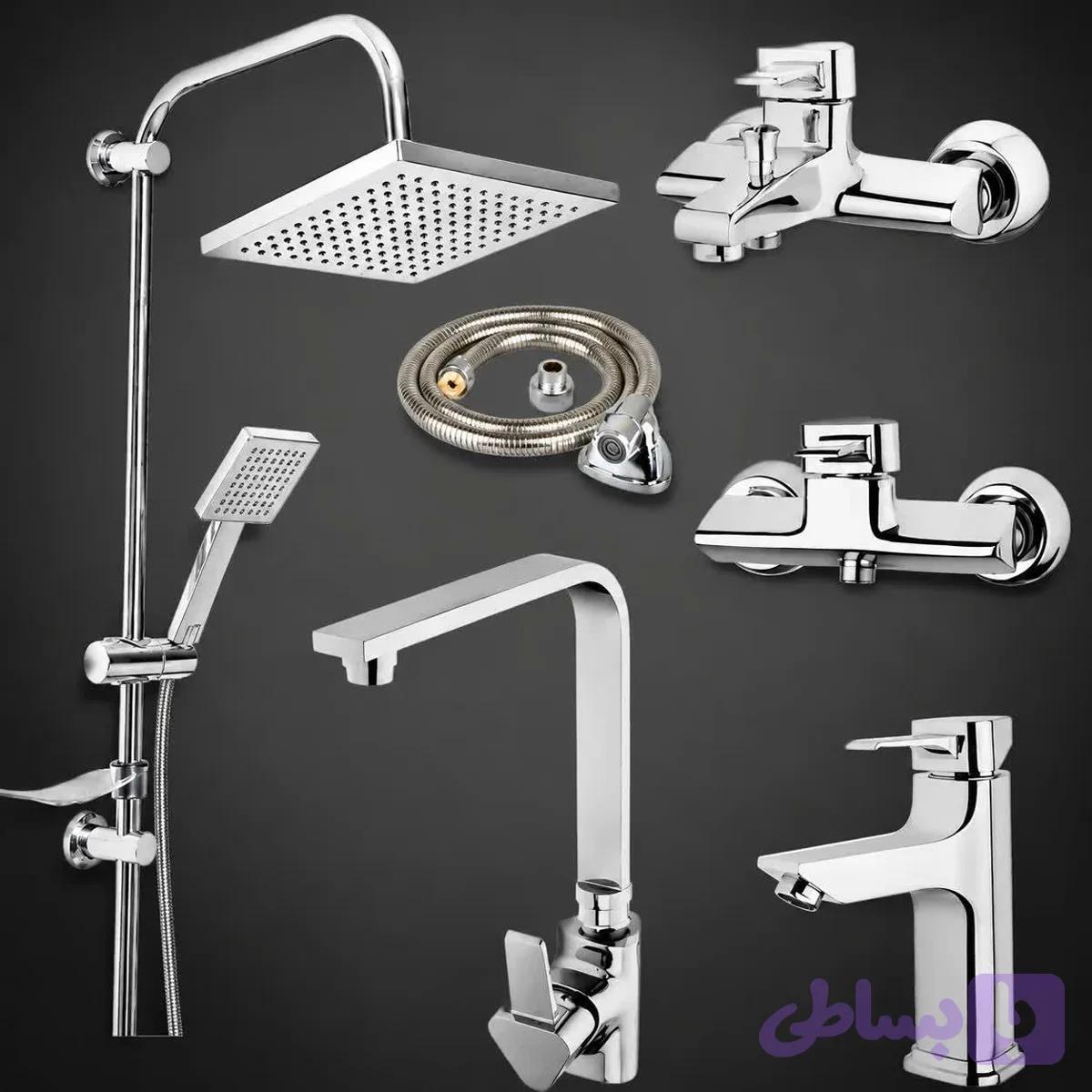 شیرآلات برمودا پک ۶ عددی کروم