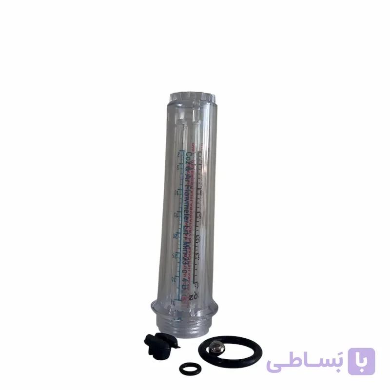 شیشه رویی فلومتر رگلاتور (مانومتر) Ar/CO2 و متعلقات داخلی توان جم مدل TJP 0029 — تصویر 1