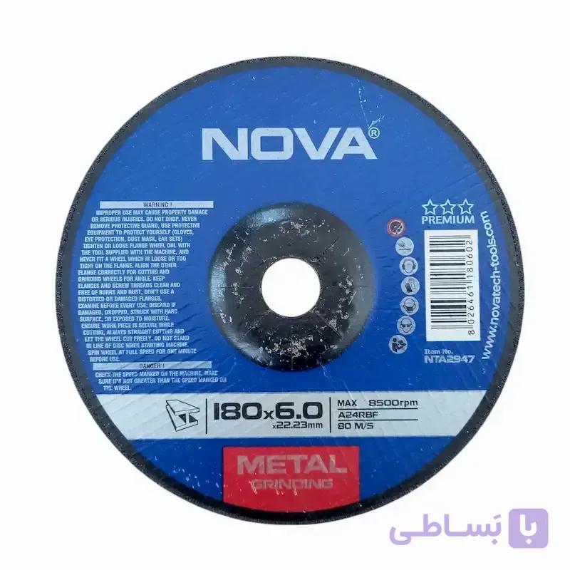 صفحه سنگ ساب آهن نووا سایز 6*180 مدل 2947 — تصویر 1
