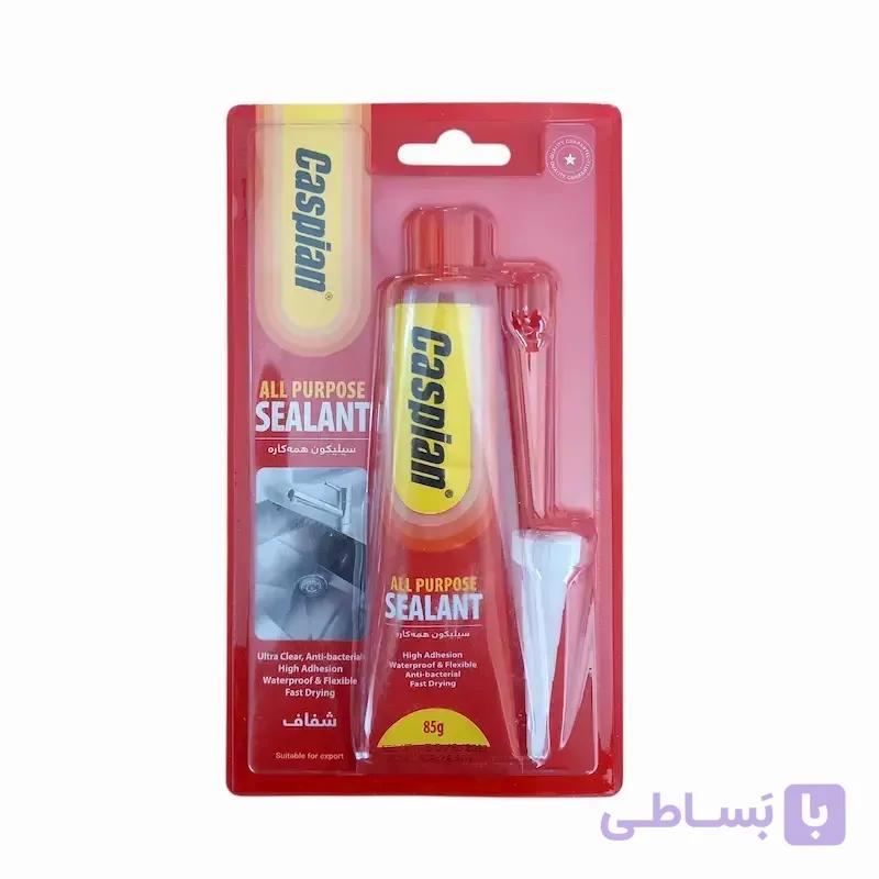 چسب سیلیکونی همه کاره شفاف 85 گرمی کاسپین — تصویر 1